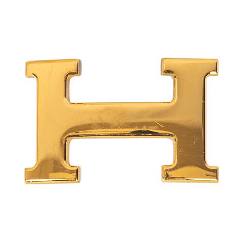 hermes gold h buckle|hermes belt buckle 18k gold.